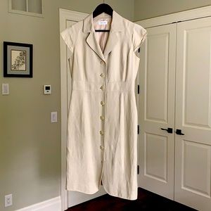 Beautiful light taupe Calvin Klein dress- size 8.
